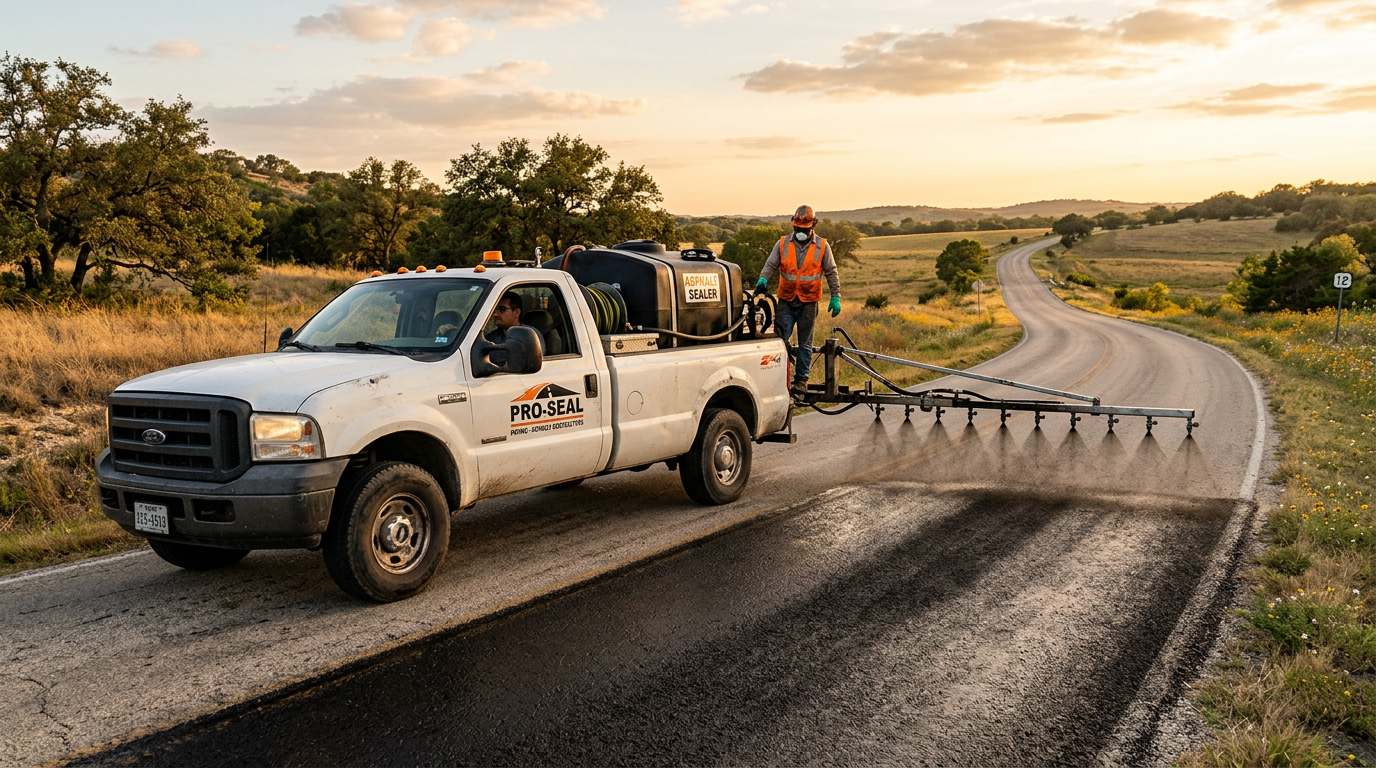 Boom sprayer on road